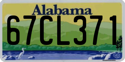 AL license plate 67CL371