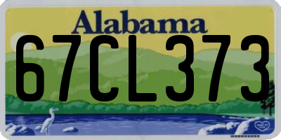 AL license plate 67CL373