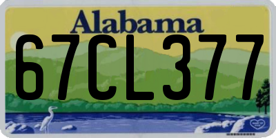 AL license plate 67CL377