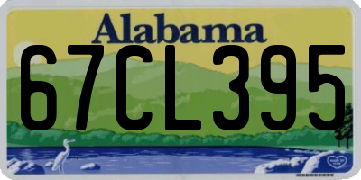 AL license plate 67CL395