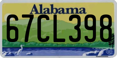 AL license plate 67CL398