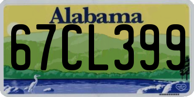 AL license plate 67CL399