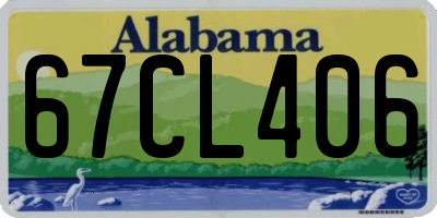 AL license plate 67CL406