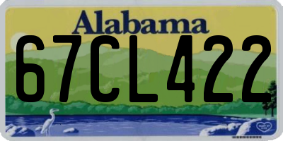 AL license plate 67CL422