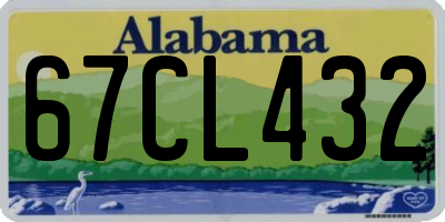 AL license plate 67CL432