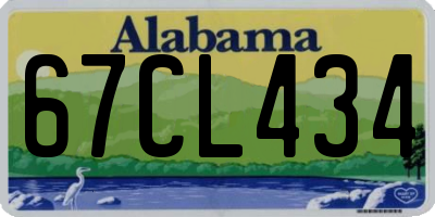 AL license plate 67CL434