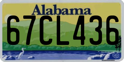 AL license plate 67CL436