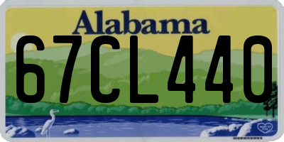 AL license plate 67CL440