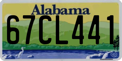 AL license plate 67CL441
