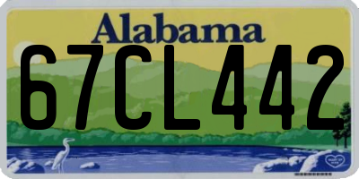 AL license plate 67CL442