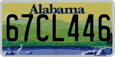AL license plate 67CL446