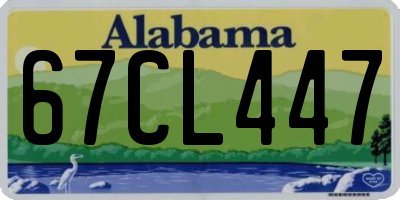 AL license plate 67CL447