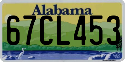 AL license plate 67CL453
