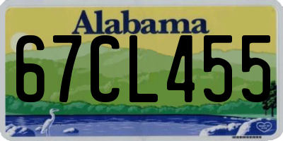 AL license plate 67CL455