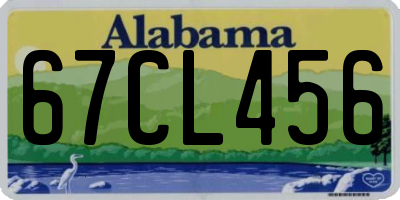 AL license plate 67CL456