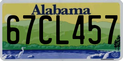 AL license plate 67CL457