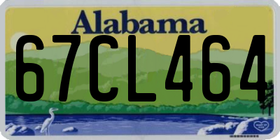 AL license plate 67CL464