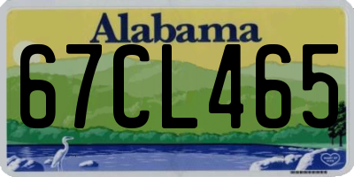 AL license plate 67CL465