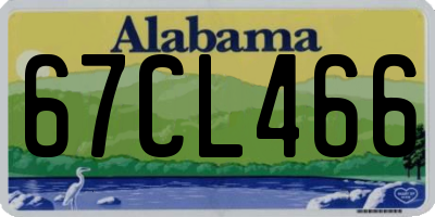 AL license plate 67CL466