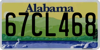 AL license plate 67CL468