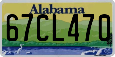 AL license plate 67CL470