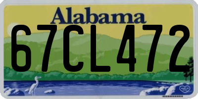 AL license plate 67CL472