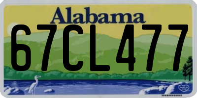 AL license plate 67CL477