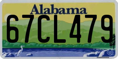 AL license plate 67CL479