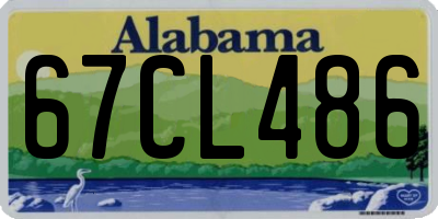 AL license plate 67CL486