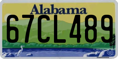 AL license plate 67CL489