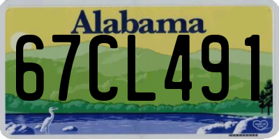 AL license plate 67CL491