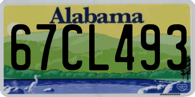 AL license plate 67CL493