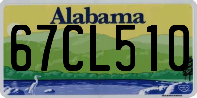 AL license plate 67CL510