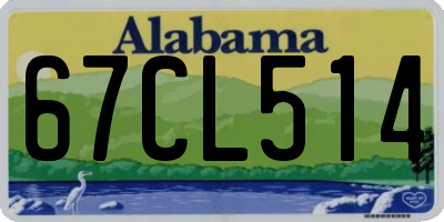 AL license plate 67CL514