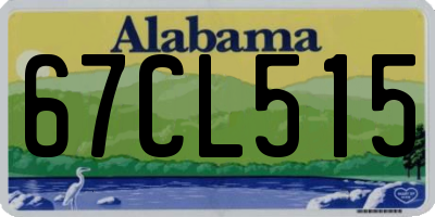 AL license plate 67CL515