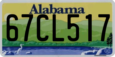 AL license plate 67CL517