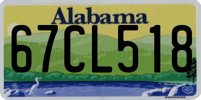 AL license plate 67CL518
