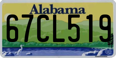 AL license plate 67CL519