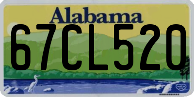 AL license plate 67CL520