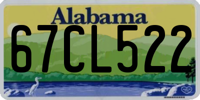 AL license plate 67CL522