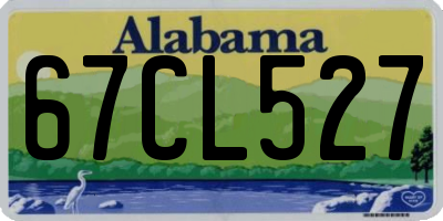 AL license plate 67CL527