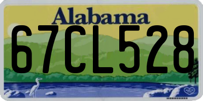 AL license plate 67CL528