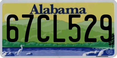 AL license plate 67CL529