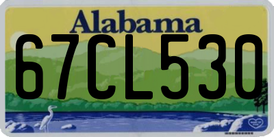 AL license plate 67CL530