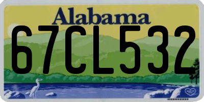 AL license plate 67CL532