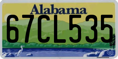 AL license plate 67CL535
