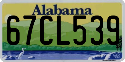 AL license plate 67CL539
