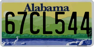AL license plate 67CL544