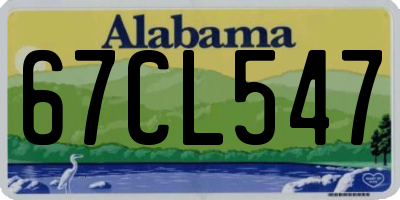 AL license plate 67CL547