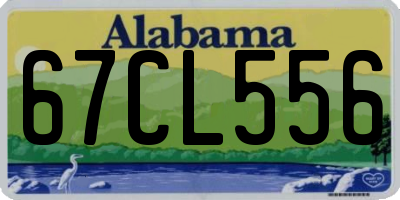 AL license plate 67CL556